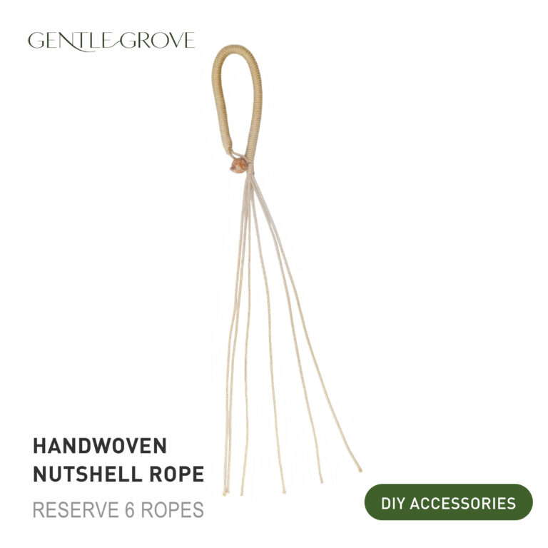 Hand-woven cord for a rattle