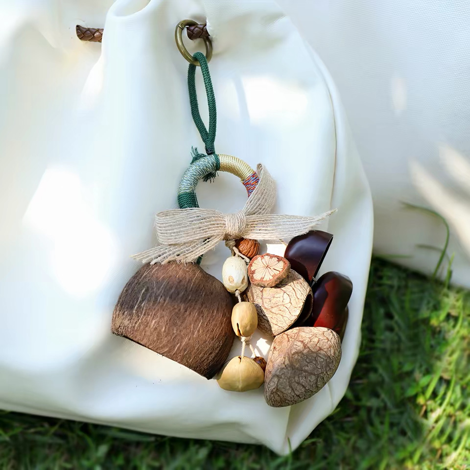 Botanical Shell & Seed Bag Charm