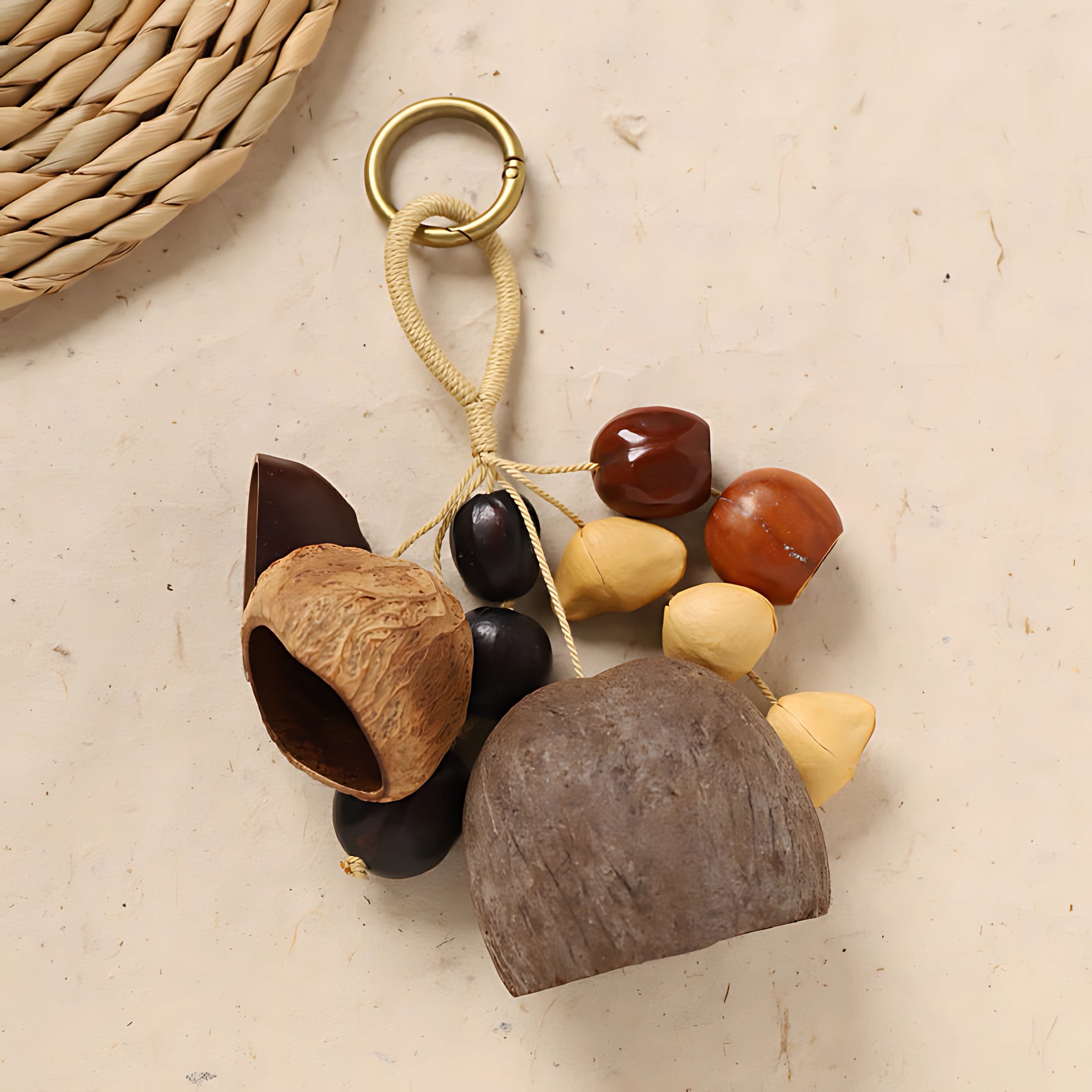 Botanical Fruit & Shell Bag Charm